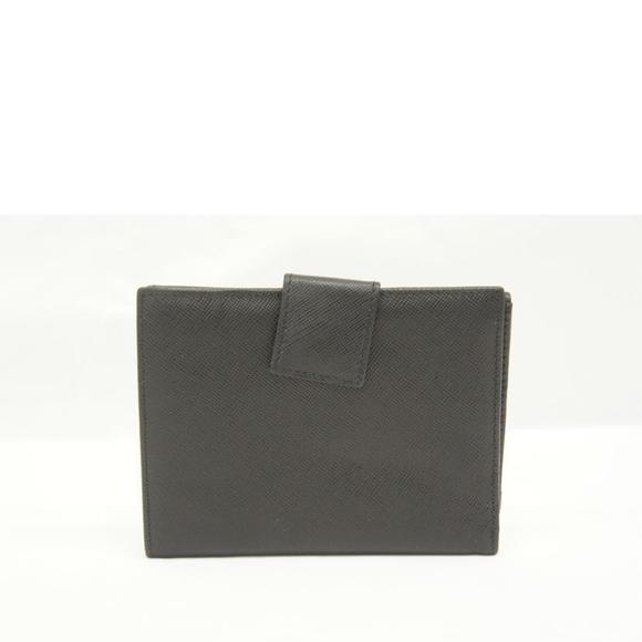 Prada Black 2-fold Saffiano Wallet - Picture 1 of 8